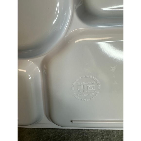 Kids Baseball Themed Divided Melamine Plate Toddler Snack Dish - Picture 4 of 6